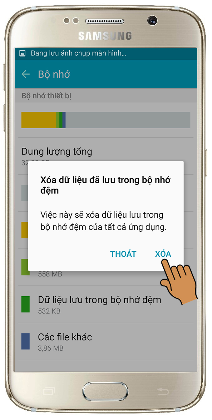 Chọn xóa